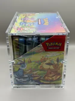 Pokemon TCG - Prismatic Evolutions Mini Tin Display W/Acrylic Case - Sealed - Image 4