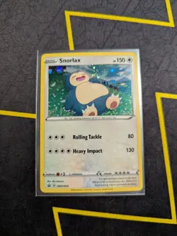 Snorlax Pokemon TCG Sword & Shield Black Star Promo SWSH032 SWIRL - Image 1
