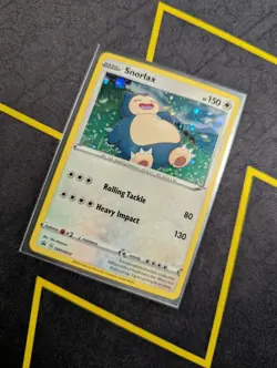 Snorlax Pokemon TCG Sword & Shield Black Star Promo SWSH032 SWIRL - Image 3