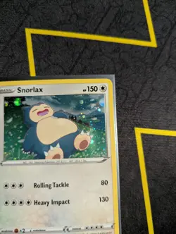 Snorlax Pokemon TCG Sword & Shield Black Star Promo SWSH032 SWIRL - Image 5