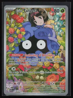 Erika's Tangela 218/217 Illustration Rare Ascended Heroes Pokemon Holo Near Mint - Image 1