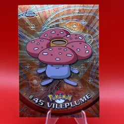 Topps Chrome Pokemon Vileplume #45 NM TOpPS Foil Chrome 1999 Vintage - Image 1