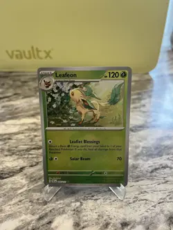 Pokemon Leafeon Card 005/131 Pokeball Reverse Holo Prismatic Evolutions - Image 2