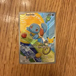 Squirtle First Partner Illustration Promo Full Art Holo 037 Pokemon TCG - Image 1