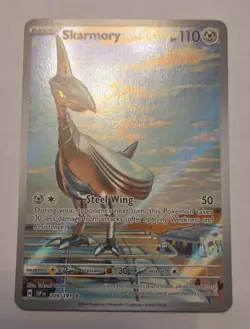 Pokemon TCG Skarmory 209/191 Sv08: Surging Sparks Illustration Rare Holo NM - Image 1