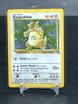 Pokemon Kangaskhan HOLO #5 Jungle Vintage DMG Bottom corner Crease - Image 1
