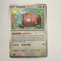 Chansey 113/165 Rare Holo Sv: Scarlet & Violet 151 110 HP Pokemon TCG - Image 1