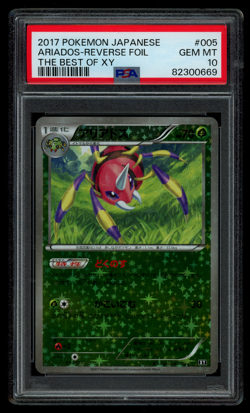 PSA 10 Pokemon Japanese Best of XY Ariados 005/171 Reverse Holo - Image 1