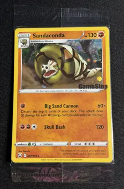 Pokemon TCG Sandaconda 082/163 Holo GameStop Stamped PROMO New & Sealed - Image 1