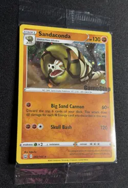 Pokemon TCG Sandaconda 082/163 Holo GameStop Stamped PROMO New & Sealed - Image 2