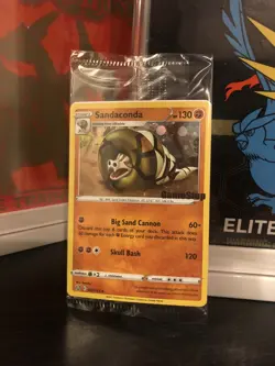 Pokemon TCG SANDACONDA GameStop Promo Holo Rare New Sealed 082/163 - Image 1