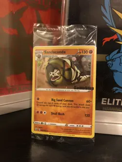 Pokemon TCG SANDACONDA GameStop Promo Holo Rare New Sealed 082/163 - Image 2