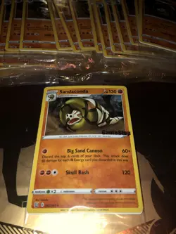 Pokemon TCG SANDACONDA GameStop Promo Holo Rare New Sealed 082/163 - Image 3