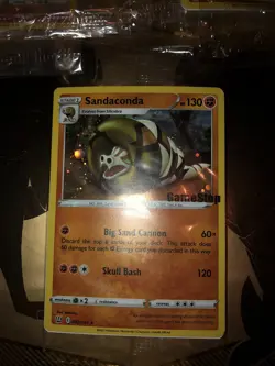 Pokemon TCG SANDACONDA GameStop Promo Holo Rare New Sealed 082/163 - Image 4
