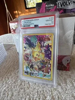 2023 POKEMON SWORD AND SHIELD CROWN ZENITH #160 FA/PIKACHU PSA 10 - Image 4