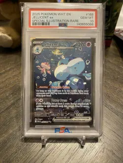 Jellicent EX 168/086 PSA 10 Special Illustration Rare White Flare Pokemon 2025 - Image 1