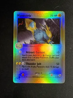 Pokemon Manectric, Ruby & Sapphire 9/109, Reverse Holo Rare, NM - Image 1