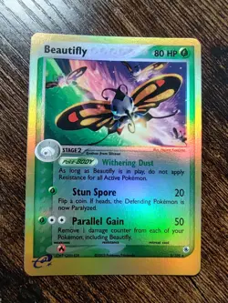 Pokemon Beautifly EX Ruby and Sapphire 2/109 Reverse Holo Rare - Image 1