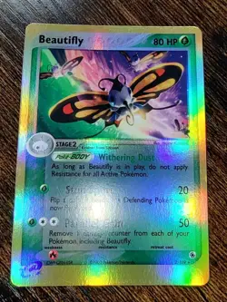Pokemon Beautifly EX Ruby and Sapphire 2/109 Reverse Holo Rare - Image 2