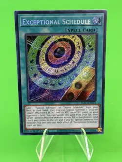 Yu-Gi-Oh Blazing Dominion Exceptional Schedule Secret Rare BLZD-EN054 NM!!! - Image 1