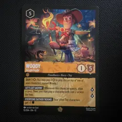 Disney Lorcana Woody Jungle Guide Wilds Unknown Legendary 15/204 - Image 1