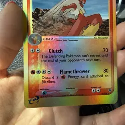 Pokemon Blaziken Ruby and Sapphire 15/109 Reverse Holo Rare English Card NM - Image 2
