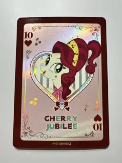 Cherry Jubilee 10 of Hearts SSR HY07-SSR-023L3 Kayou My Little Pony Moon 7 Card - Image 1