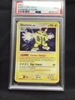 Pokemon Cards: Diamond and Pearl Rare Holo: Electivire 3/130 PSA 9 - Image 2