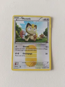 Pokemon TCG Meowth Holo Secret Rare Noble Victories Card 102/101 - Image 1