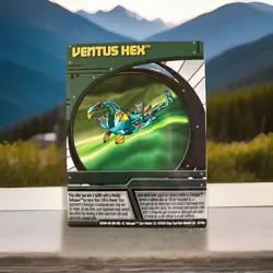 Bakugan New Vestroia Ventus Hex Green Ability Card Ventus Atmos 42/48n - Image 1