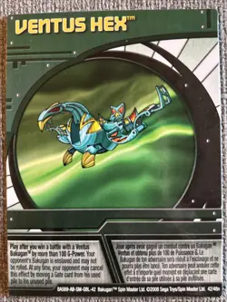 Bakugan New Vestroia Ventus Hex Green Ability Card Ventus Atmos 42/48n - Image 3