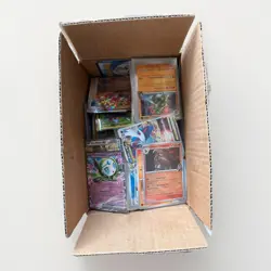 Bulk Pokemon Bundle - 6.5’’ X 9’’ box of Pokemon Cards Random Various Card Types - Image 1