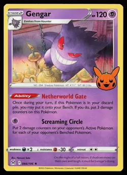 Gengar 066/196 Holo Rare Trick or Trade Pokemon Card - Image 1