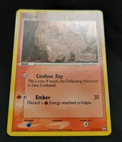 VULPIX 69/108 EX Power Keepers Stamped Holo Pokemon Card LP *READ* See Pics - Image 2