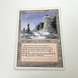MTG Magic The Gathering Plateau Revised Edition 1994 HP Heavily Played FREE SHIP - Image 1