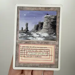 MTG Magic The Gathering Plateau Revised Edition 1994 HP Heavily Played FREE SHIP - Image 3