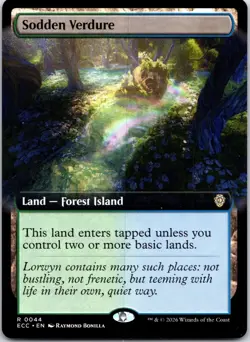 Sodden Verdure (Extended Art) 44 Commander: Lorwyn Eclipsed NM - Image 1