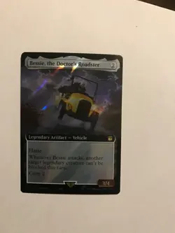 Bessie, the Doctor's Roadster (SURGE EXTENDED FOIL) Doctor Who MAGIC/MTG; NM car - Image 3