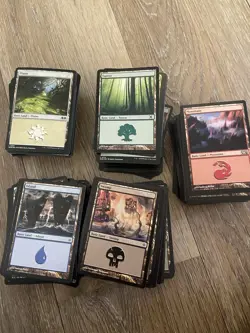 MTG Magic the Gathering Custom Basic Lands - Lot Over 1,500 Basics - Image 1