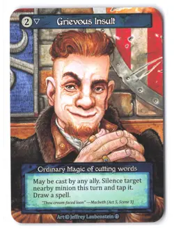 Sorcery Grievous Insult #Water Arthurian Legends NM - Image 1