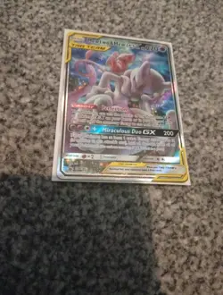 Pokemon TCG Mewtwo & Mew GX Sun Moon SM191 Pokemon Card See Pictures Description - Image 1