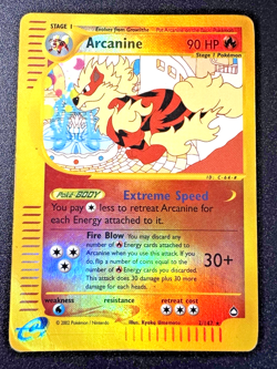 Arcanine 2/147 Aquapolis Pokemon Card Reverse Holo Foil Rare HP - Image 1