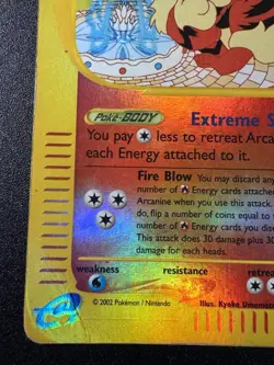 Arcanine 2/147 Aquapolis Pokemon Card Reverse Holo Foil Rare HP - Image 5