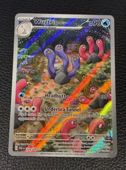 Wugtrio 224/091 Illustration Rare Pokemon Card Paldean Fates - Near Mint #1 - Image 1