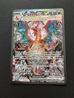 Pokemon 2023 SV Obsidian Flames Charizard EX Sir 223/197 Card Near Mint - Image 1