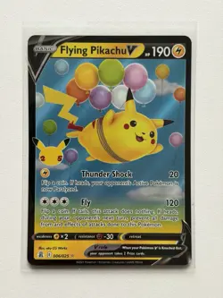 Flying Pikachu V - Celebrations (CLB) 006/025 - Ultra Rare Pokemon - NRMT - Image 1