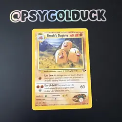 Brock's Dugtrio 22/132 Rare Gym Challenge Pokemon LP B20 - Image 1