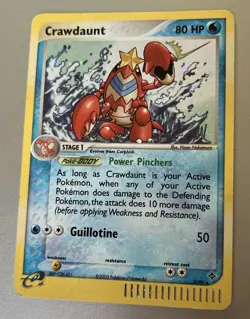 Pokemon Card EX Dragon Series 3/97 Crawdaunt Holo Rare MP - Image 1