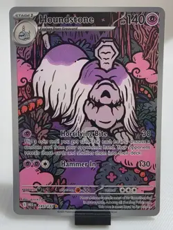Houndstone 145/132 IR Illustration Rare Mega Evolution Pokemon -NM - Image 1