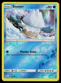 Pokemon Card Unified Minds Snover 41/236 Common Reverse Holo - Image 1